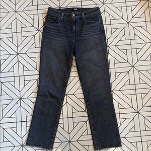 PAIGE Women's Dark Wash Cropped Jeans